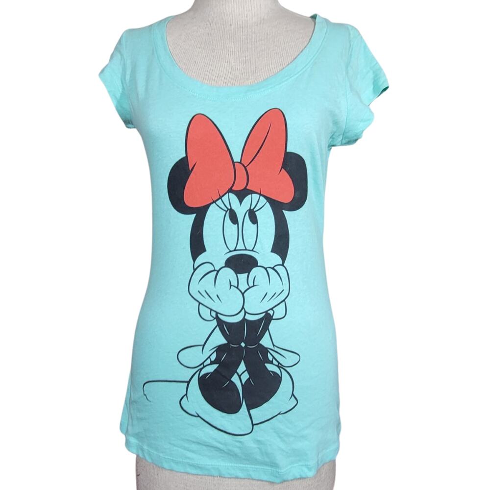 Disney Minnie Mouse Blue Tee Shirt Size Medium New with Tag